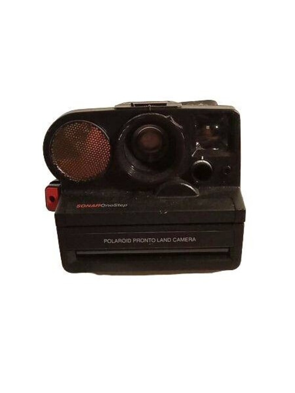 Vintage Polaroid Sonar OneStep Instant Camera Black SX-70 Film Retro Strap Inc